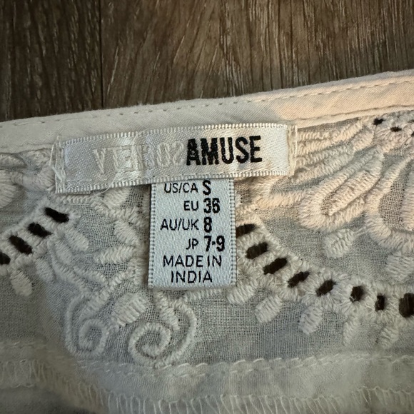 Amuse Society Cream Eyelet Lace Boho Dress - Picture 5 of 6